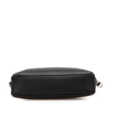 ロエベ アナグラムロゴ ショルダーバッグ ブラック レザー メンズ LOEWE 【中古】